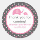 Recherche de polka dots baby shower autocollants Éléphant