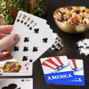 Recherche de le drapeau américain jeux de cartes États unis