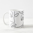 Recherche de dessin abstrait tasses Visage