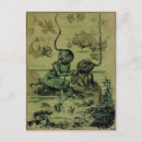Recherche de plongeur vintage cartes postales Rétro