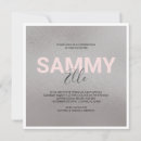 Recherche de silver bar bat mitzvah invitations Typographie