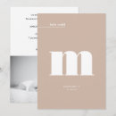 Recherche de de naissance de monogramme invitations Neutre