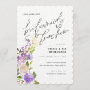 Recherche de bridesmaids bridal shower invitations Rose