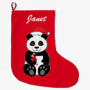 Recherche de ours panda chaussette de noël Animaux
