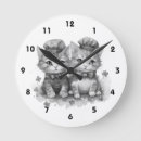 Recherche de chat blanc noir horloges Chatons