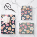 Recherche de fleurs pastel papier cadeau Coloré