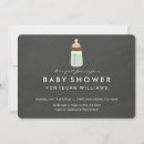 Recherche de baby bottle invitations Moderne