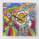 Recherche de les années 60 horloges Psychédélique