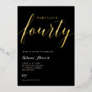 Recherche de fabulous 40ans anniversaire invitations Élégant