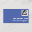 Recherche de photographe commercial cartes visite Code qr
