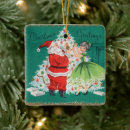 Recherche de vintage santa ornements Décoration