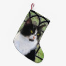 Recherche de peinture chat de chaussette de noël Chaton