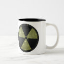 Recherche de radioactif tasses Symbole de rayonnement