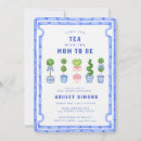 Recherche de tea baby shower invitations Preppy