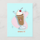 Recherche de milkshake cartes postales Dessert