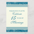 Recherche de 15ème anniversaire mariage cartes invitations Quinze