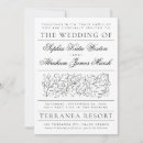 Recherche de monochrome mariage invitations Traditionel