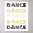 Recherche de studio de danse posters Typographie