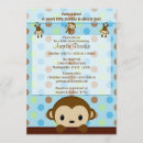 Recherche de bruit 13x18 invitations Singe