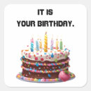 Recherche de chandelle autocollants Gâteau