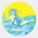 Recherche de sirène vintage autocollants Imaginaire