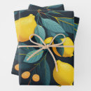 Recherche de motif de citron papier cadeau Agrumes