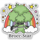 Recherche de brocoli mignon autocollants Légume
