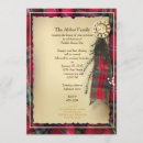 Recherche de dîner écossais invitations Tartan