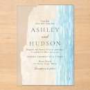 Recherche de beach mariage invitations Bleu poussiéreux
