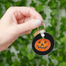 Recherche de jack o lantern halloween porteclés Orange