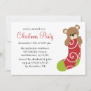 Recherche de ours de noël invitations Mignon