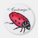 Recherche de insectes de dame magnets Rouge