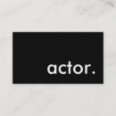 Recherche de acteur cartes visite Modèles