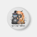 Recherche de chat halloween magnets Éffrayant