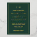 Recherche de forest green mariage invitations Élégant