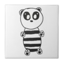 Recherche de dessin de panda carreaux Mignon