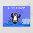 Recherche de pingouin drôle cartes postales Antarctique