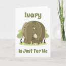 Recherche de défenses vœux cartes Éléphants