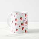 Recherche de baies rouges tasses Monogrammé