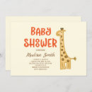 Recherche de watercolor animals baby shower invitations Girafe