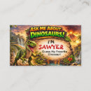 Recherche de dinosaures cartes visite Pour enfants