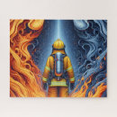 Recherche de pompiers puzzles Feu
