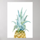 Recherche de ananas tropical posters Jaune