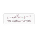 Recherche de burgundy étiquettes adresse retour Adresse de l'expéditeur