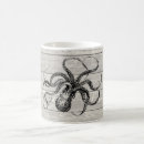 Recherche de poulpe vintage tasses Illustration