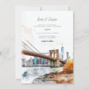 Recherche de new york mariage invitations Pont de brooklyn