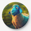 Recherche de moutons assiettes Dessin animé