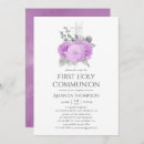 Recherche de vintage petite communion invitations Floral