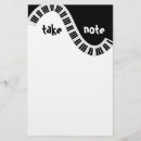 Recherche de piano papier à lettre Noir et blanc