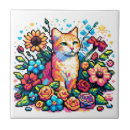 Recherche de assis carreaux Chat